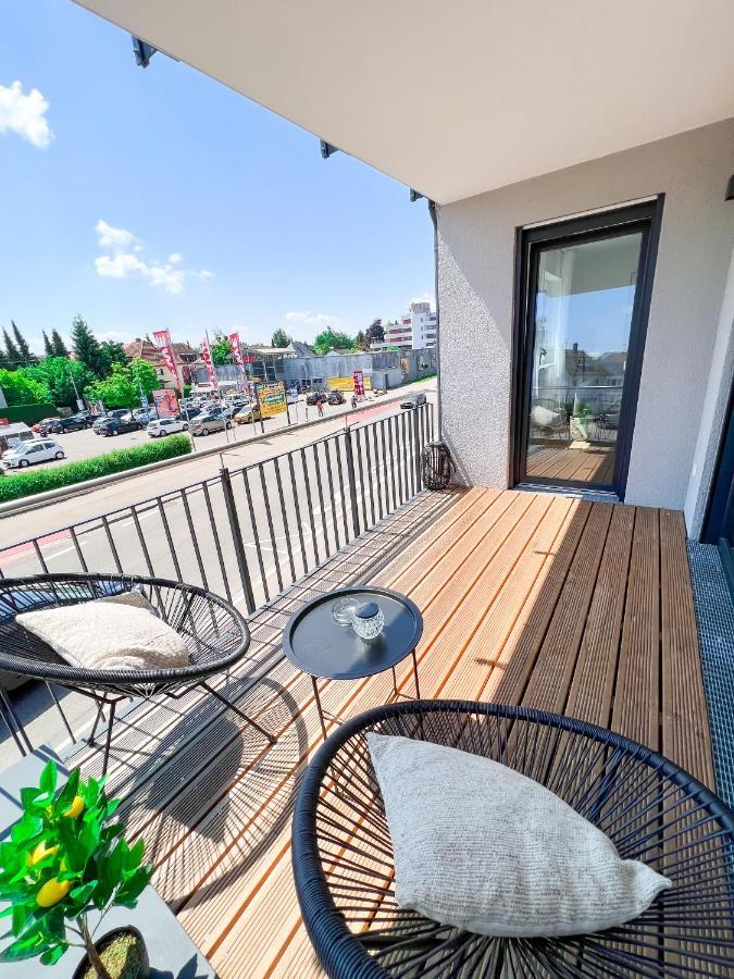 Sunset Club - Suite L Balkon - Kueche - Parkplatz Memmingen Bagian luar foto